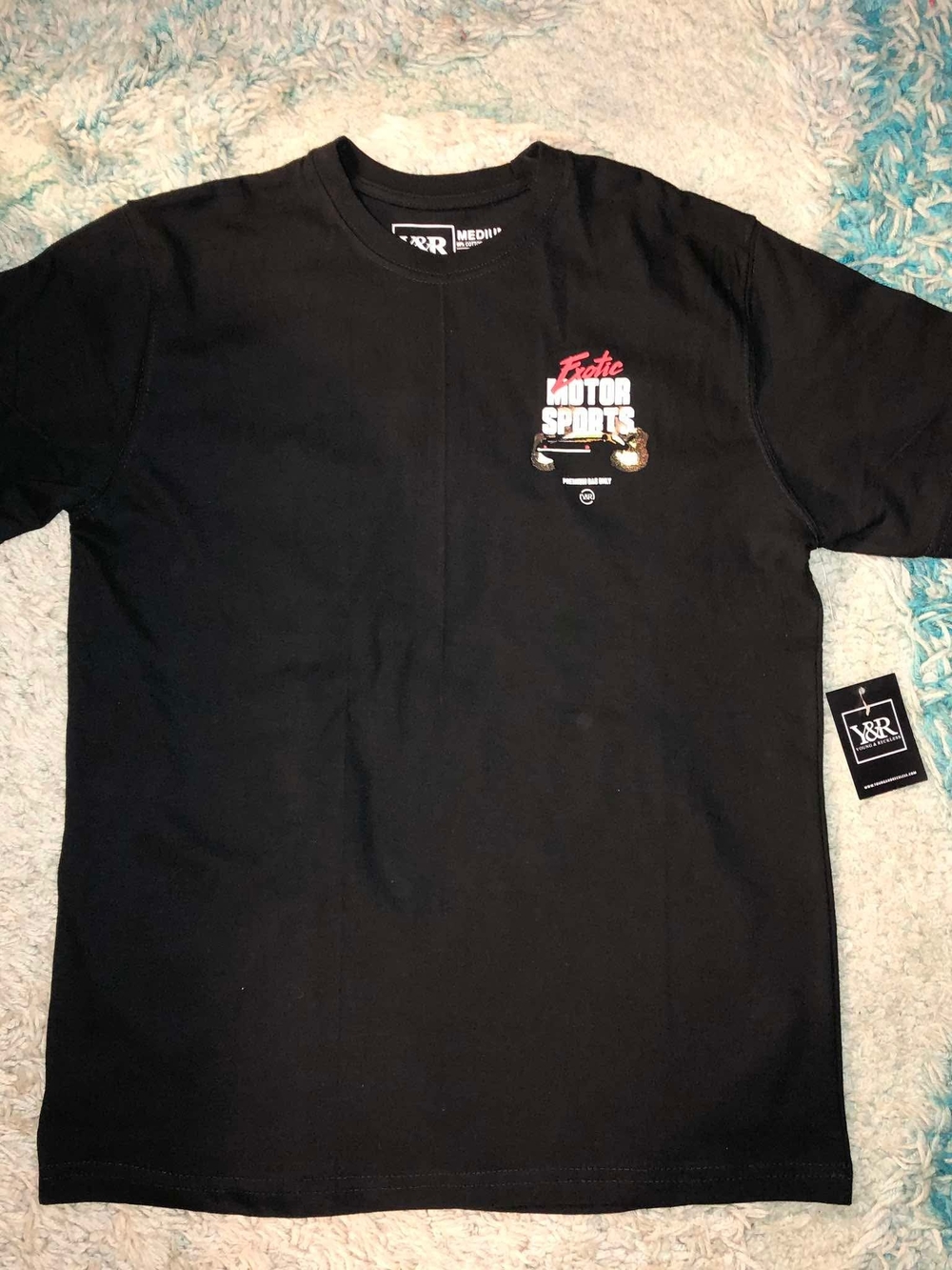 Black 'Exotic Motor Sports' Graphic Tee - Men's
